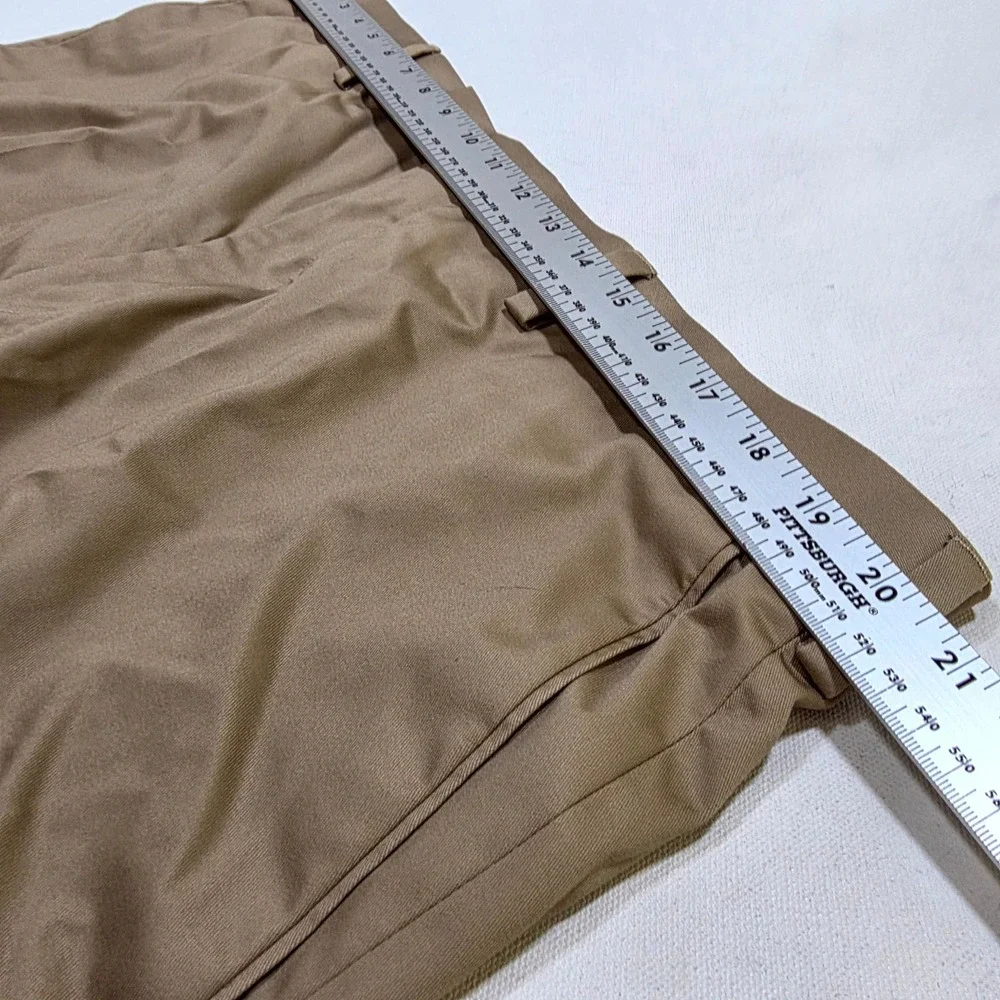 Louis Raphael Tailored Dress Pant Mens 40 X 30 Tan Flat Front Straight Leg Pants